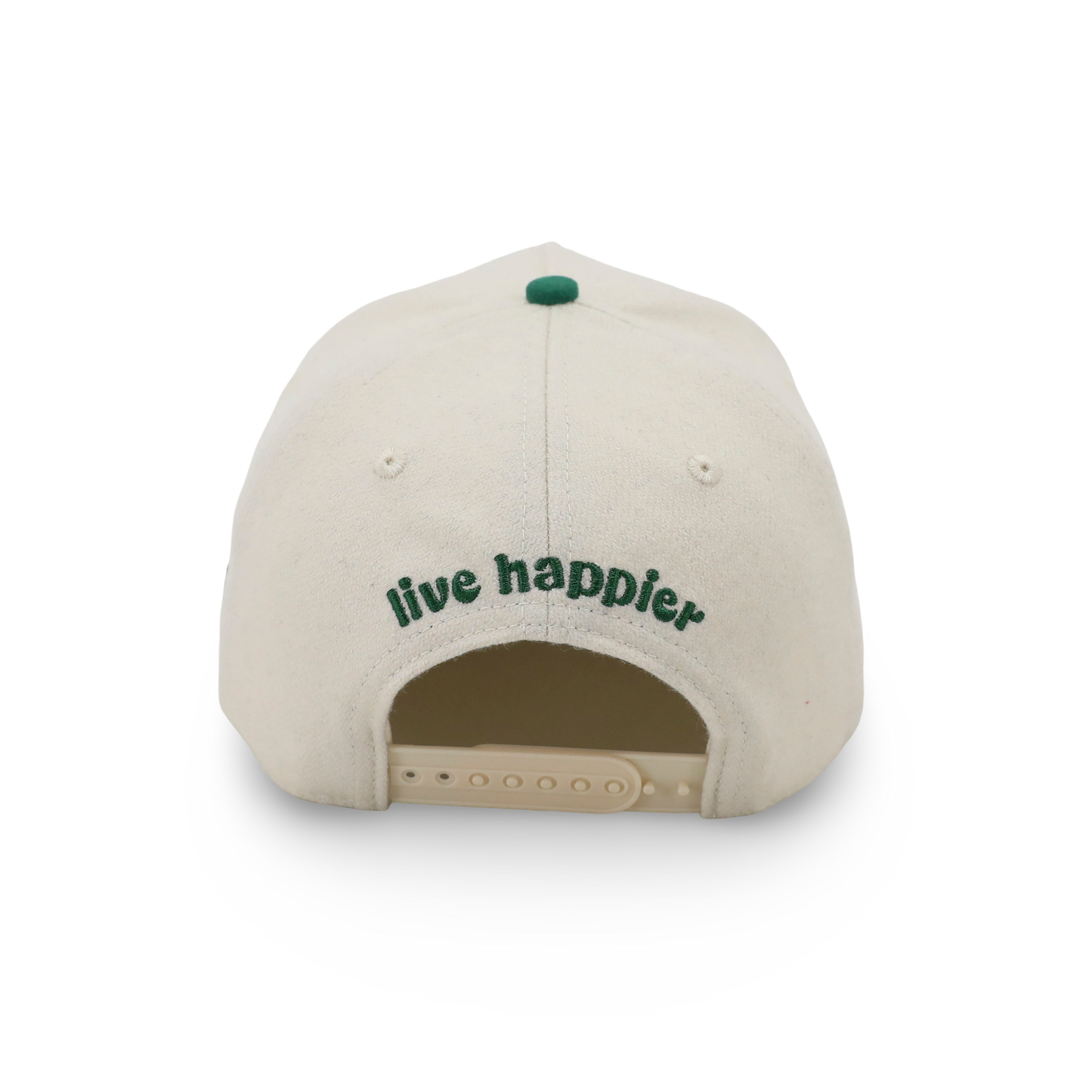 welcome home hat - bone + green