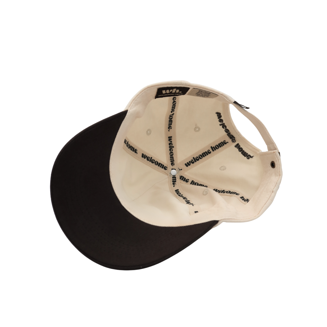 tired hat - bone + vintage black