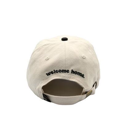 tired hat - bone + vintage black