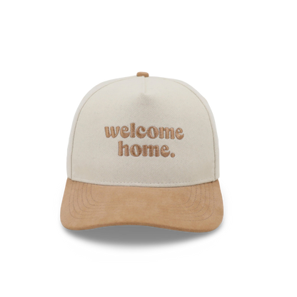welcome home hat - bone + coffee