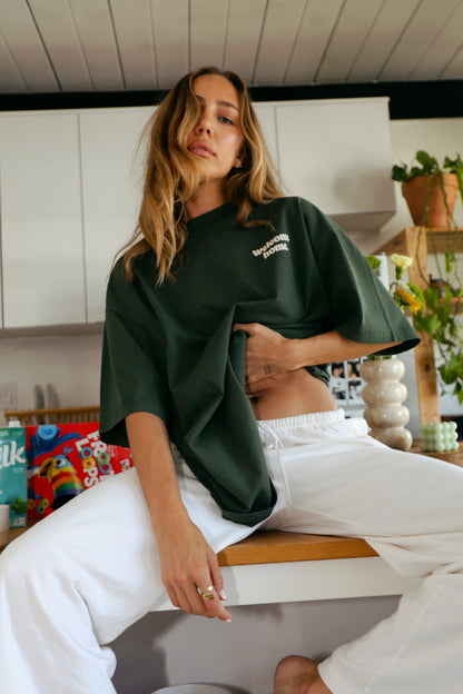 stay a while tee - green