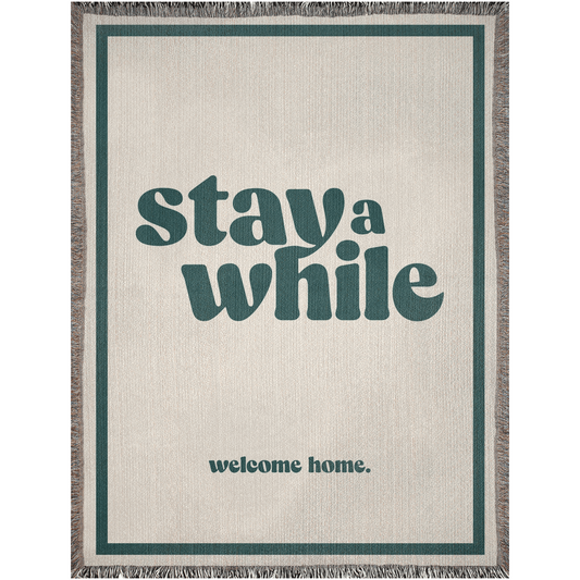 welcome home blanket